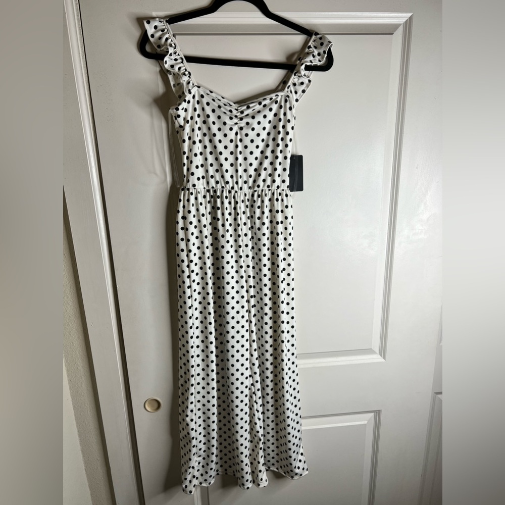 Caution to the Wind Polkadot Jumpsuit sz S